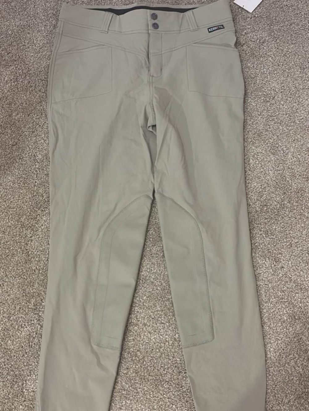 Kerrits Crossover II Tan Breeches Size L NWT